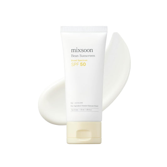 Bean Sunscreen-Lightweight Airy Texture SPF 50 No Pilling Korean Sunscreen for Face, No White Cast, Non-Sticky Stocking Stuffers 50Ml / 1.69 Fl.Oz. Korean Glass Skin Care (Bean, 1.69)