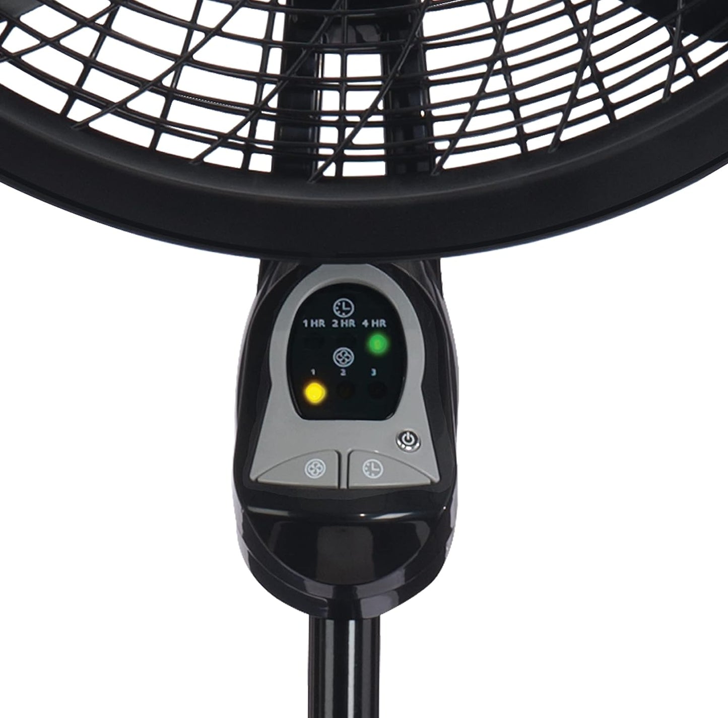 Lasko Cyclone Oscillating Pedestal Fan - Adjustable to 54" - 1843 - Black | Remote Control, Cooling Standing Fan for Bedroom, Living Room, and Home Office, 18" Blade Diameter, 3 Quiet Speeds