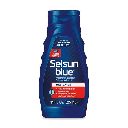 Medicated Antidandruff Shampoo, Maximum Strength Scalp Treatment with Selenium Sulfide, 11 Fl. Oz.